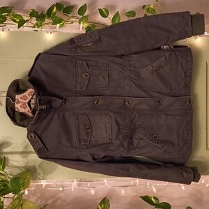 Women's BKE Brown Heavy Weight Winter Barn Jacket M